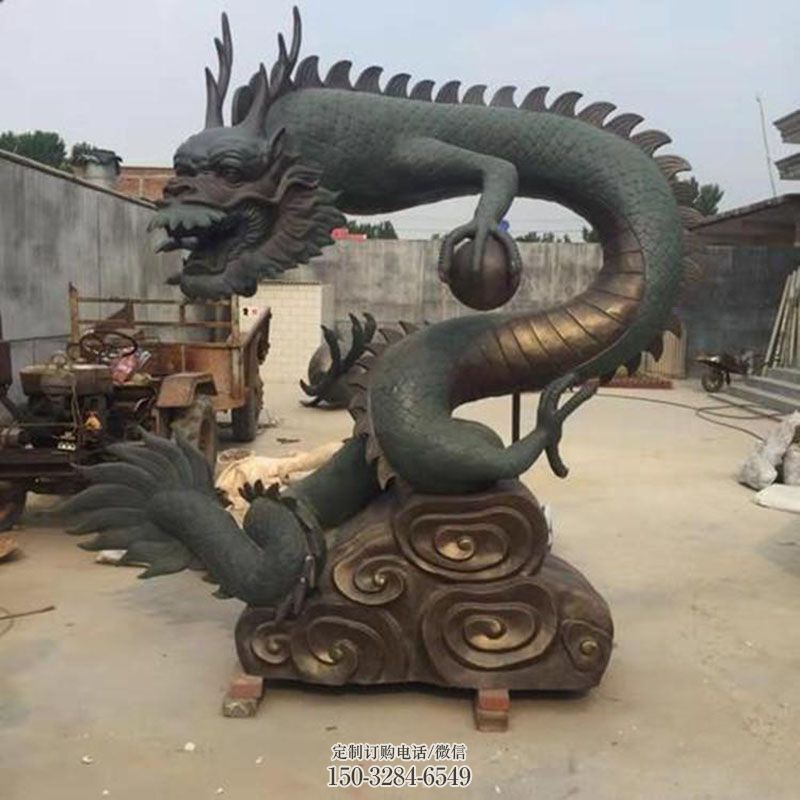 民俗蛟龙雕塑 景观小品龙雕塑供需 各类铜龙雕塑标准