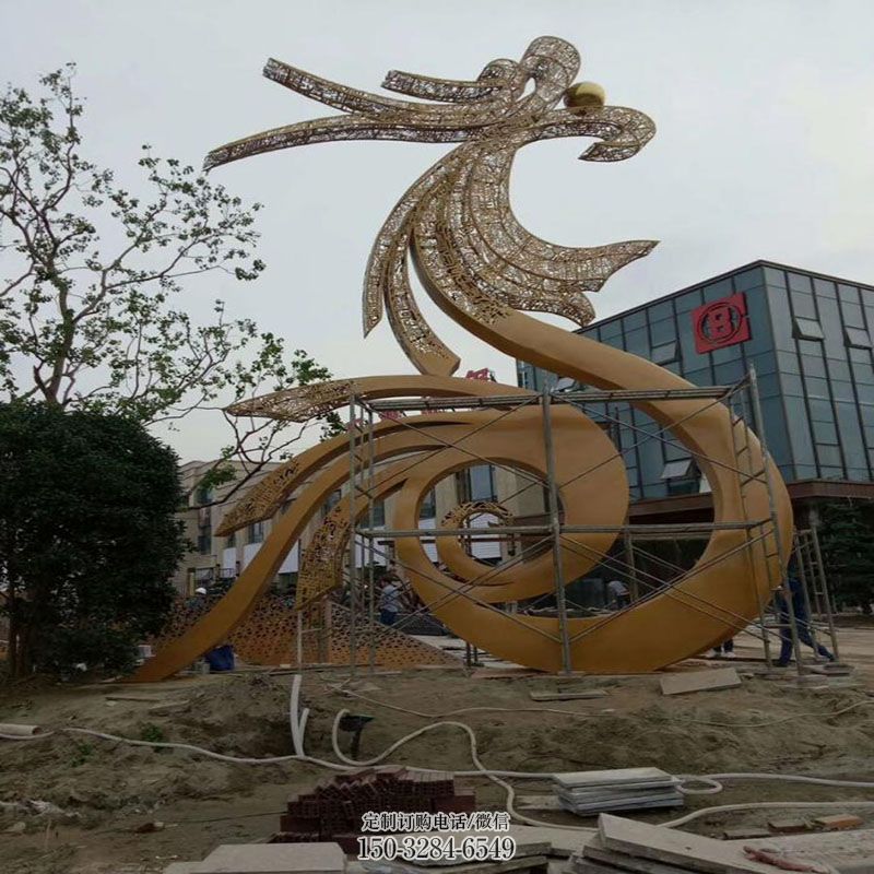 钢铸不锈钢龙雕塑 园林景观小品雕塑生产 地产精神堡垒龙雕塑批发