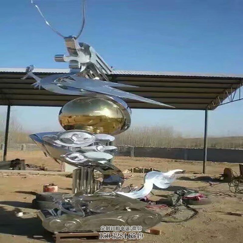 空间不锈钢龙雕塑 公园景观雕塑供求 门口龙雕塑订做