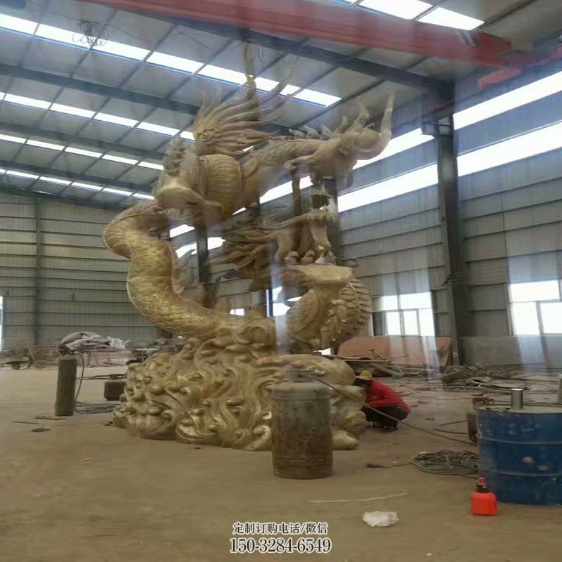 抽象蛟龙雕塑 景观小品龙雕塑供需 广场铜龙雕塑供求