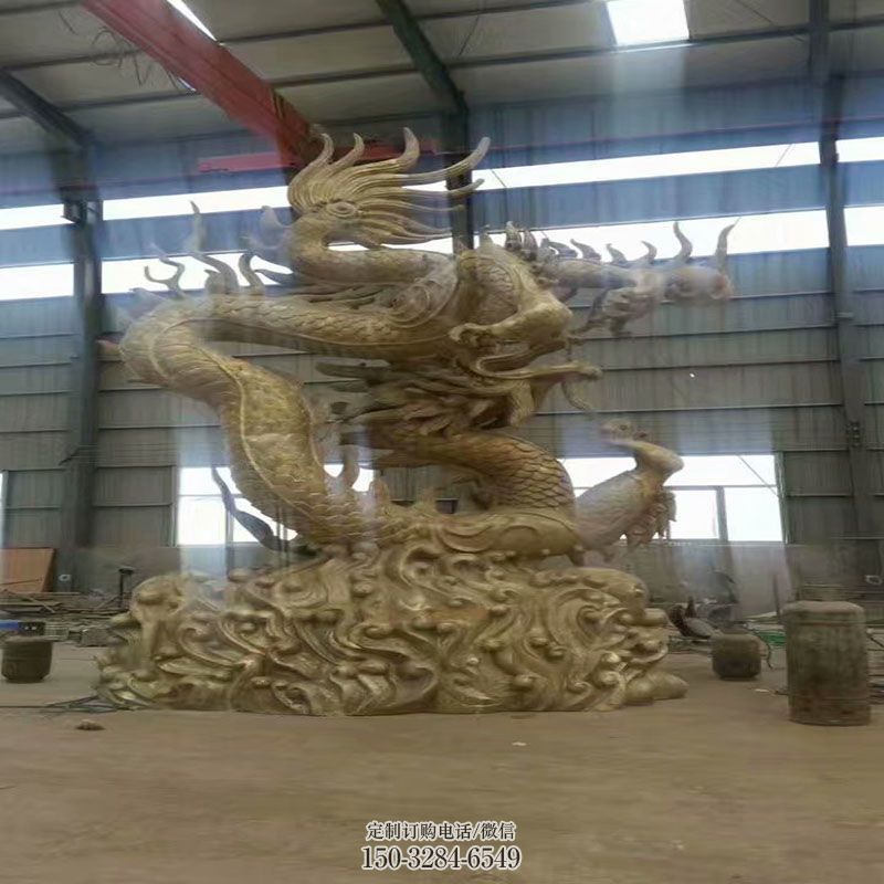 锻钢蛟龙雕塑 户外龙雕塑摆放精选 园林景观小品铜龙雕塑生产