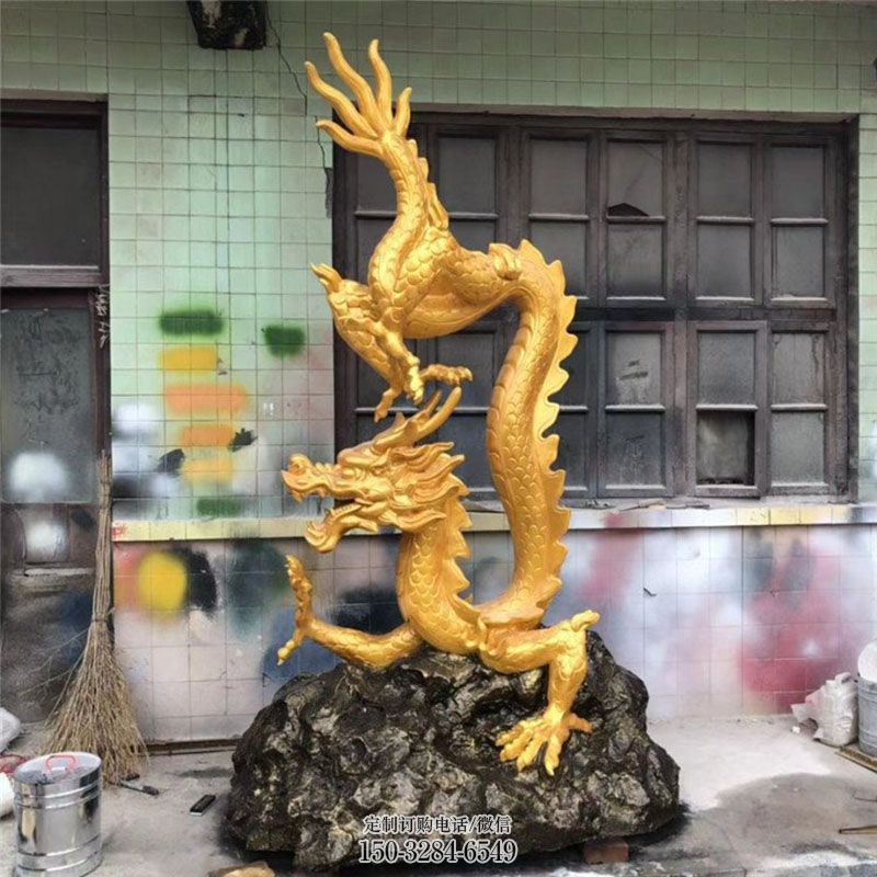 蛟龙雕塑抽象 园林龙雕塑摆件订做 园林铜龙雕塑摆件订做