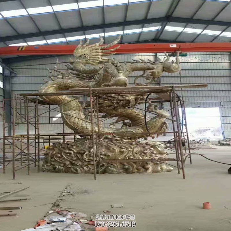 酒店蛟龙雕塑 龙雕塑装饰精品 景观户外铜龙雕塑点击