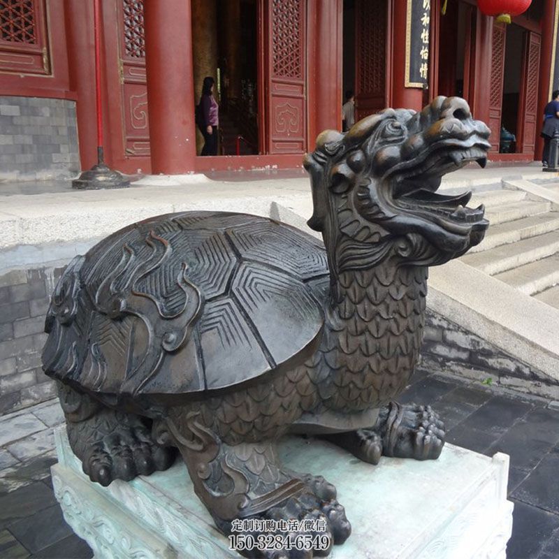 龙龟雕塑工艺 景观艺术雕塑承接 龙龟雕塑主题定做