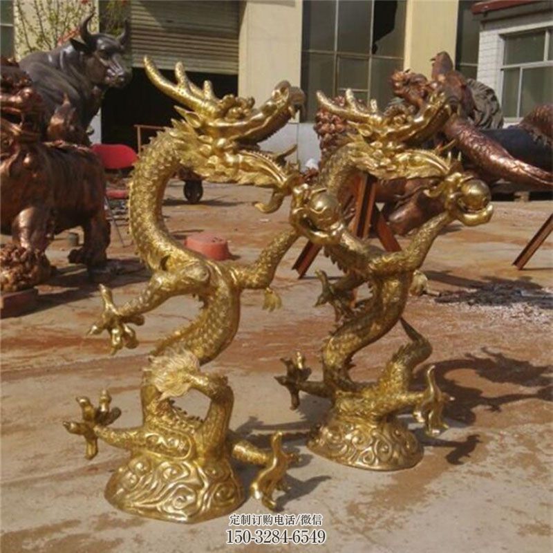 各类二龙戏珠雕塑 雕塑工艺服务商 商业龙戏珠雕塑标准