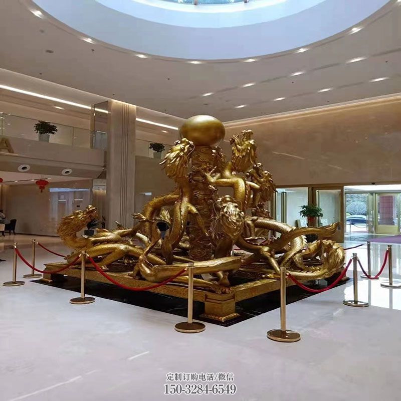 空间二龙戏珠雕塑 户外雕塑摆放精选 龙戏珠雕塑工艺服务商