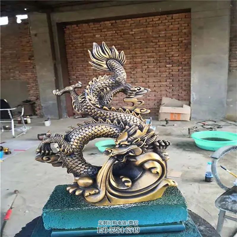 企业飞龙雕塑 景观艺术雕塑承接 商场飞龙雕塑常用